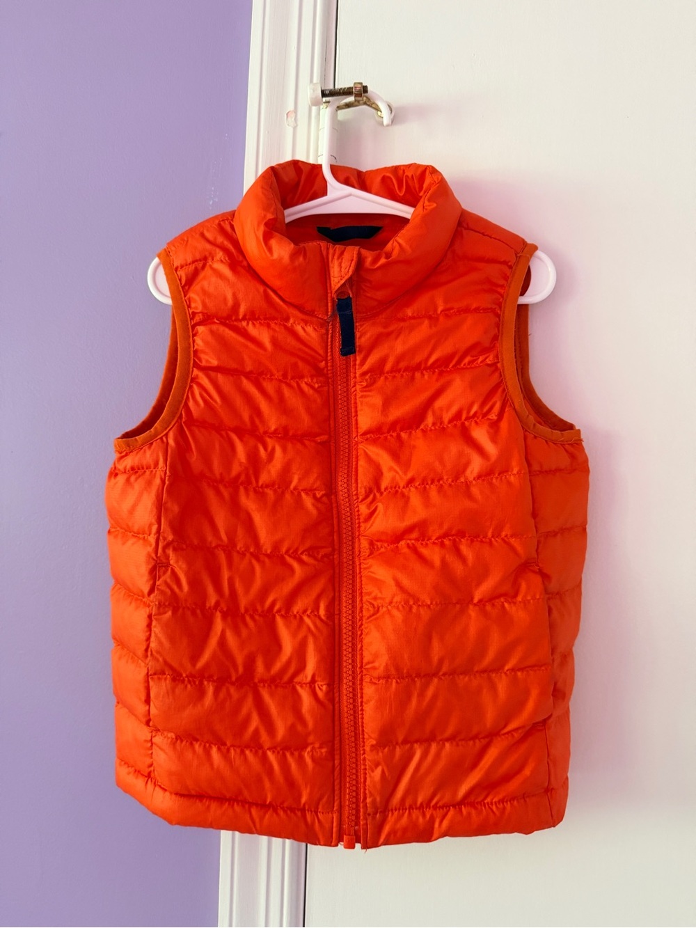 Primary Orange Kids Puffer Jacket